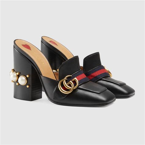 gucci river leather mules|Gucci Mules for Women .